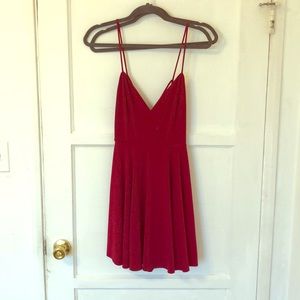 Red urban outfitters skater dress